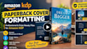 format your amazon KDP paperback cover print ready PDF