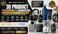 create 3d product animation,3d product rendering, packaging mockup visualization