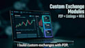 develop crypto exchange website p2p exchange and custom token listing platform