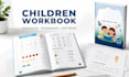create kid workbook, illustration worksheets, interactive educational workbook