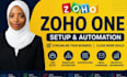 do zoho CRM setup zoho one automation and workflow integration