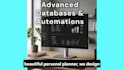 design custom notion dashboard, project trackers, content calendars,student plan