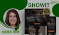 design and redesign, your showit website, customize template and update content