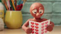 create 3d claymation animation, stop motion, clay character, 3d clay, 3d model