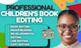 write, edit or proofread your children book be your developmental editor