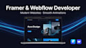 develop modern framer or webflow website and convert figma to framer