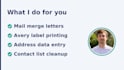 do mail merge and avery label data entry for your mailing list