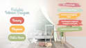create an interior design plan for a baby nursery, playroom, or kids room