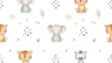 cute watercolor seamless patterns for kids fabric
