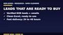 do b2b lead generation, web research and excel data cleaning fast