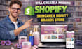 create a modern shopify store for skincare and beauty brands