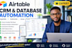 build airtable CRM database and business automation system