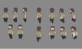 isometric pixel character 8 direction sprite sheet animation topdown character