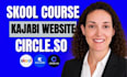 setup skool community, course upload, kajabi landing page and circle community