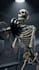create cinematic ai skeleton action shot video animation