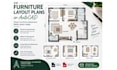 create 2d furniture layout plans in autocad
