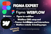 convert ai startup figma design to webflow framer website to webflow