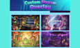 do custom twitch overlay animated stream overlay vtuber overlay for streamers
