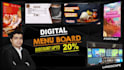 design professional restaurant menu boards for TV screens and print