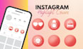 design modern instagram highlight icons
