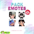 make a pack of 4 unique emotes for you