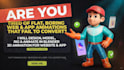 design model rig animate on blender 3d animation for website and app animation