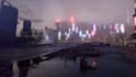 create sci fi 3d game environment futuristic city, cyberpunk level design in ue5