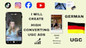 create high converting german ugc video ads