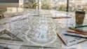 master site plan landscape design layout rendering for real estate architects