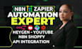 n8n youtube automation n8n ai agent heygen n8n ai receptionist zapier automation