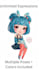 design kawaii 3d mascot, cute chibi character logo