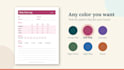 design a caregiver log book interior for amazon KDP