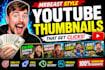 design viral mrbeast style youtube thumbnails