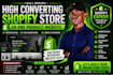 design a high converting shopify store or one product website