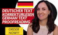 proofread your german book text or website content