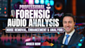 do forensic audio editing, cleanup, voice detection, noise removal, and analysis