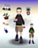 create ps1 ps2 psx n64 retro low poly 3d character model rig animation