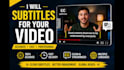 add professional subtitles or closed captions to your video
