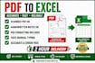 do pro PDF to excel data entry in 2 hours