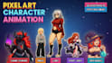 create custom pixel art character animation spritesheet 2d pixel sprite for game