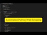 scrape websites and extract data using python