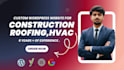design a SEO friendly construction, hvac, contractor and roofing website