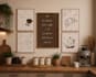 design custom coffee corner wall art and printable coffee posters