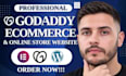 do godaddy website design, redesign godaddy online store with godaddy builder