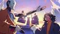 make 2d animated music video, 2d anime fighting