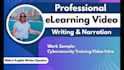 write and voiceover your elearning course video
