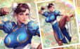 draw a professional comic book cover or character pinup
