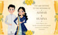 design elegant wedding invitation card and digital invite