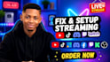 professional obs setup and optimization for twitch, youtube,kick,tiktok whatnot