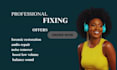 fix sync mix repair edit enhance podcasts, audio repair and forensic restoration